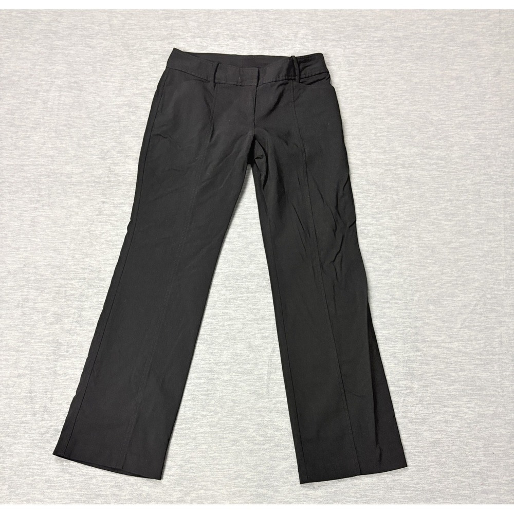 Express Stretch Bootcut Dress Pants Womens 6 S Black Women Mid Rise Trousers